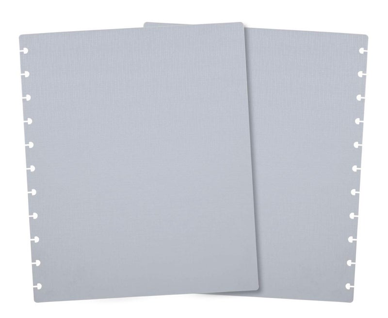 Talia Discbound Notbook - Cover and Disc Set (Set 2 (3pk), Letter Set) - Black, Blue, Grey - Image 3